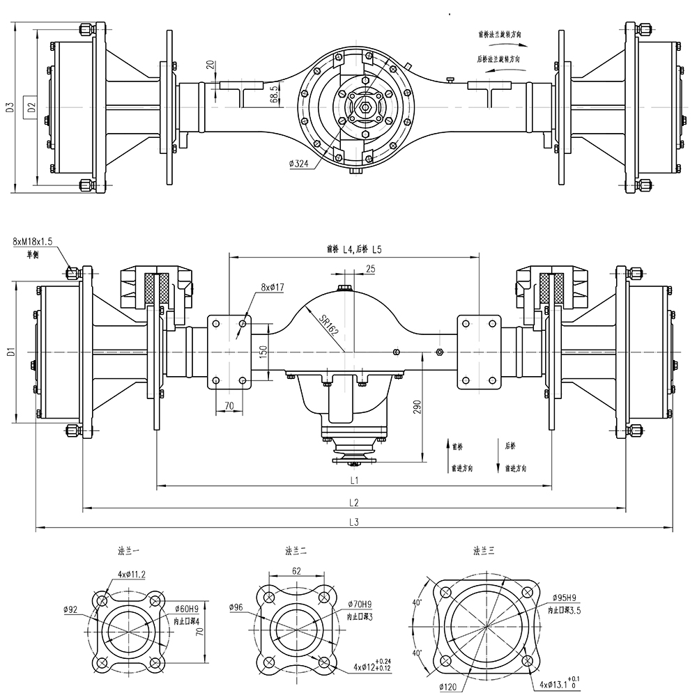 QWL15F Series Drive Axle – Qingdao Tsingleader Industry Co.,Ltd.