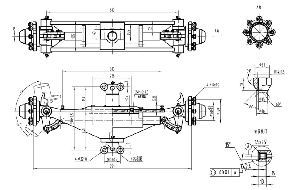 Forklift Steering Axle Qingdao Tsingleader Industry Co Ltd